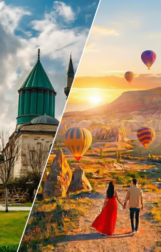 تور ترکیبی زمینی قونیه ،کاپادوکیا